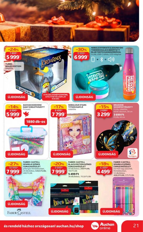 AUCHAN Hipermarket Karácsonyi akciós újság