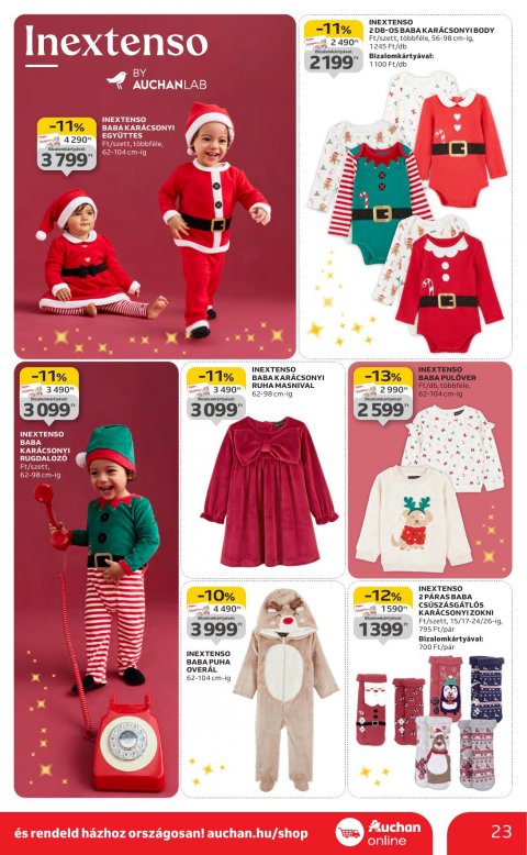 AUCHAN Hipermarket Karácsonyi akciós újság