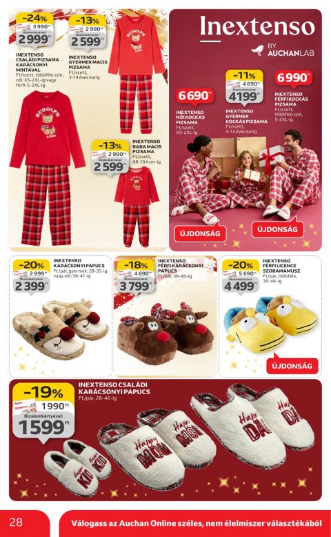 AUCHAN Hipermarket Karácsonyi akciós újság