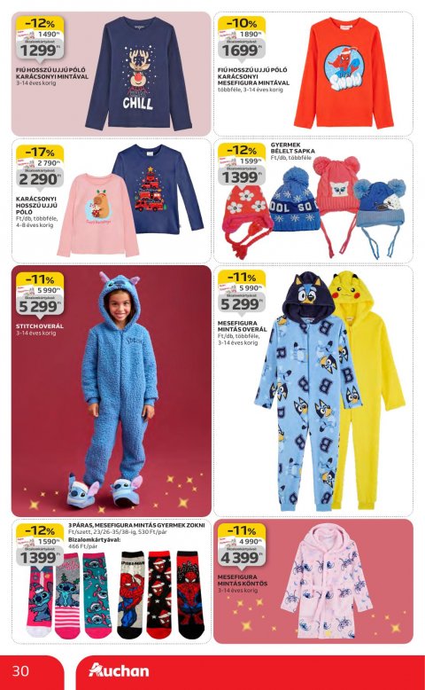 AUCHAN Hipermarket Karácsonyi akciós újság