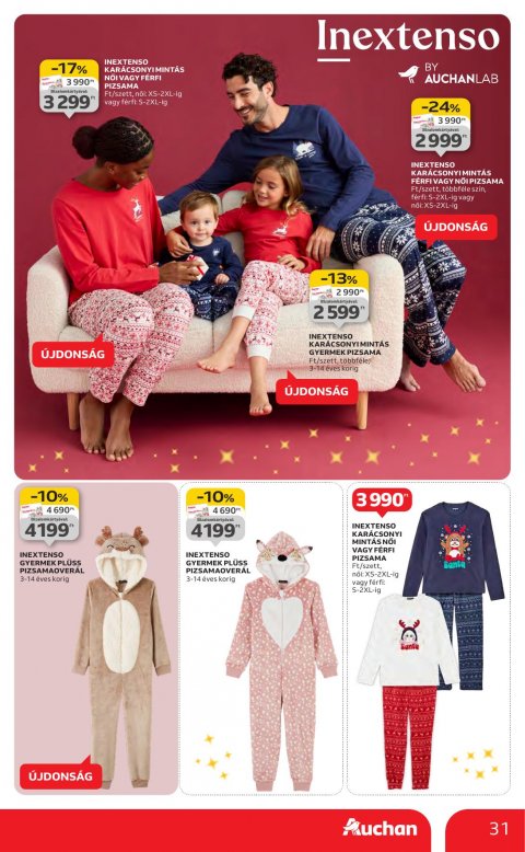 AUCHAN Hipermarket Karácsonyi akciós újság