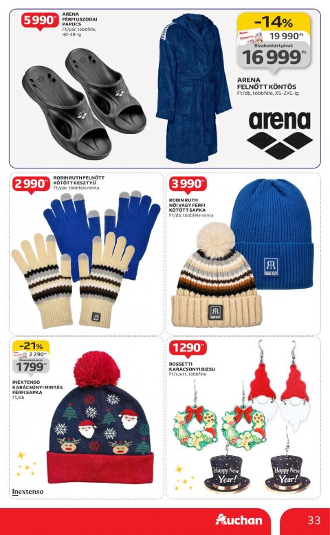 AUCHAN Hipermarket Karácsonyi akciós újság