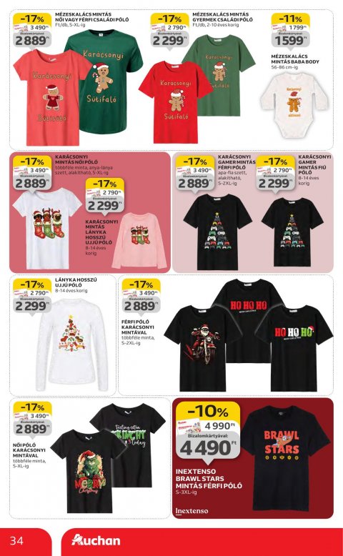 AUCHAN Hipermarket Karácsonyi akciós újság