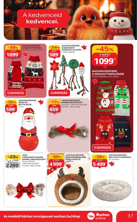 AUCHAN Hipermarket Karácsonyi akciós újság