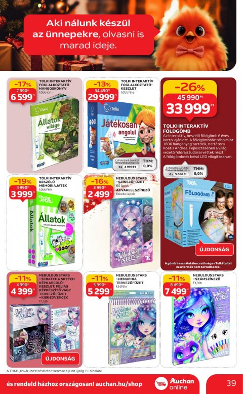 AUCHAN Hipermarket Karácsonyi akciós újság