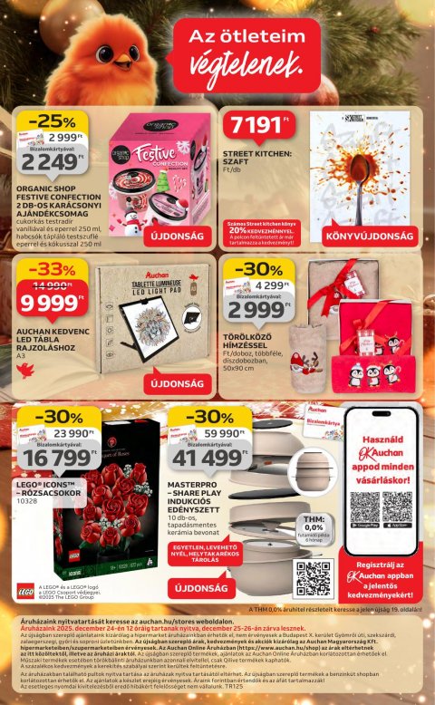 AUCHAN Hipermarket Karácsonyi akciós újság