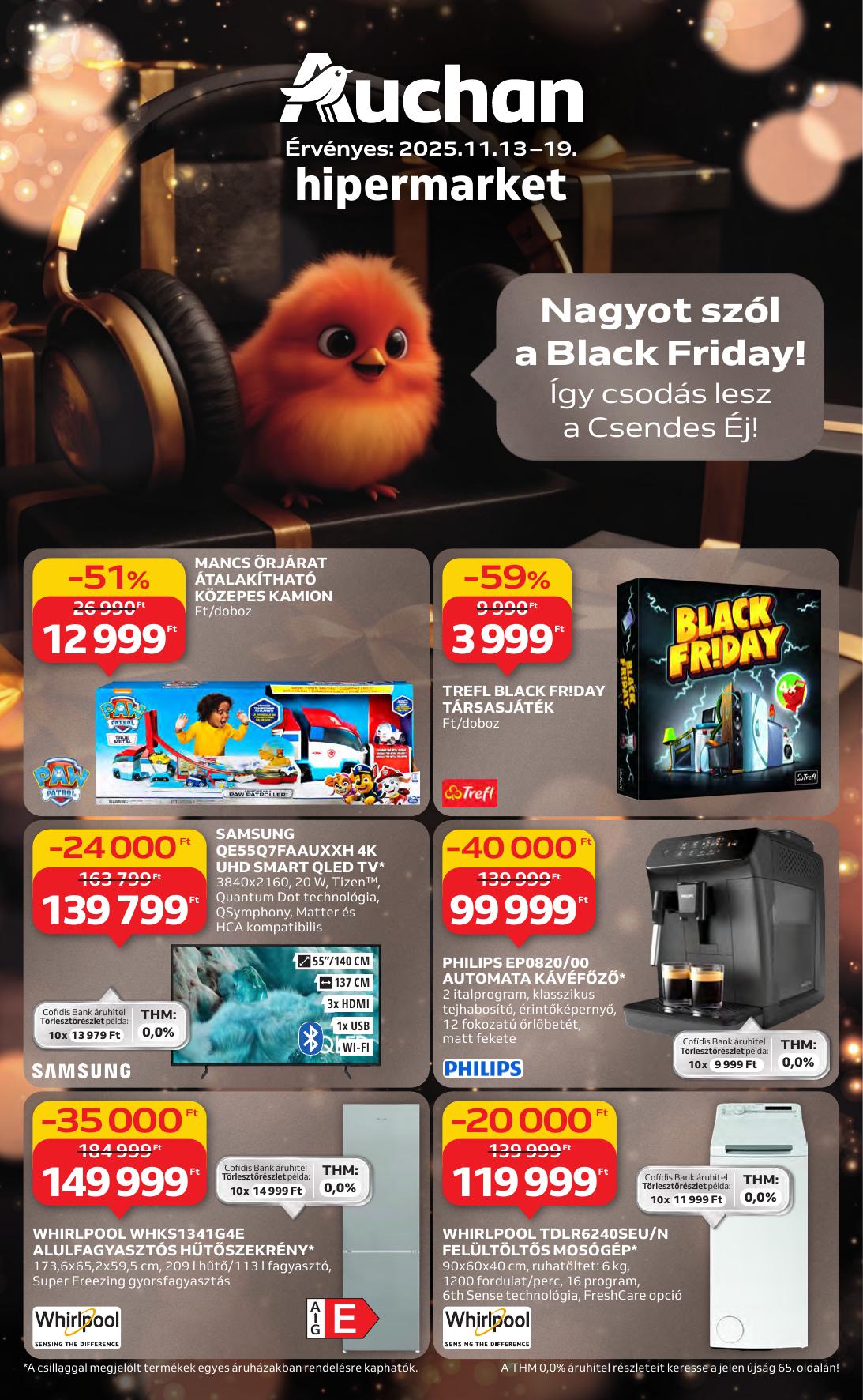 AUCHAN Hipermarket akciós újság od 13. 11. 2025 do 19. 11. 2025