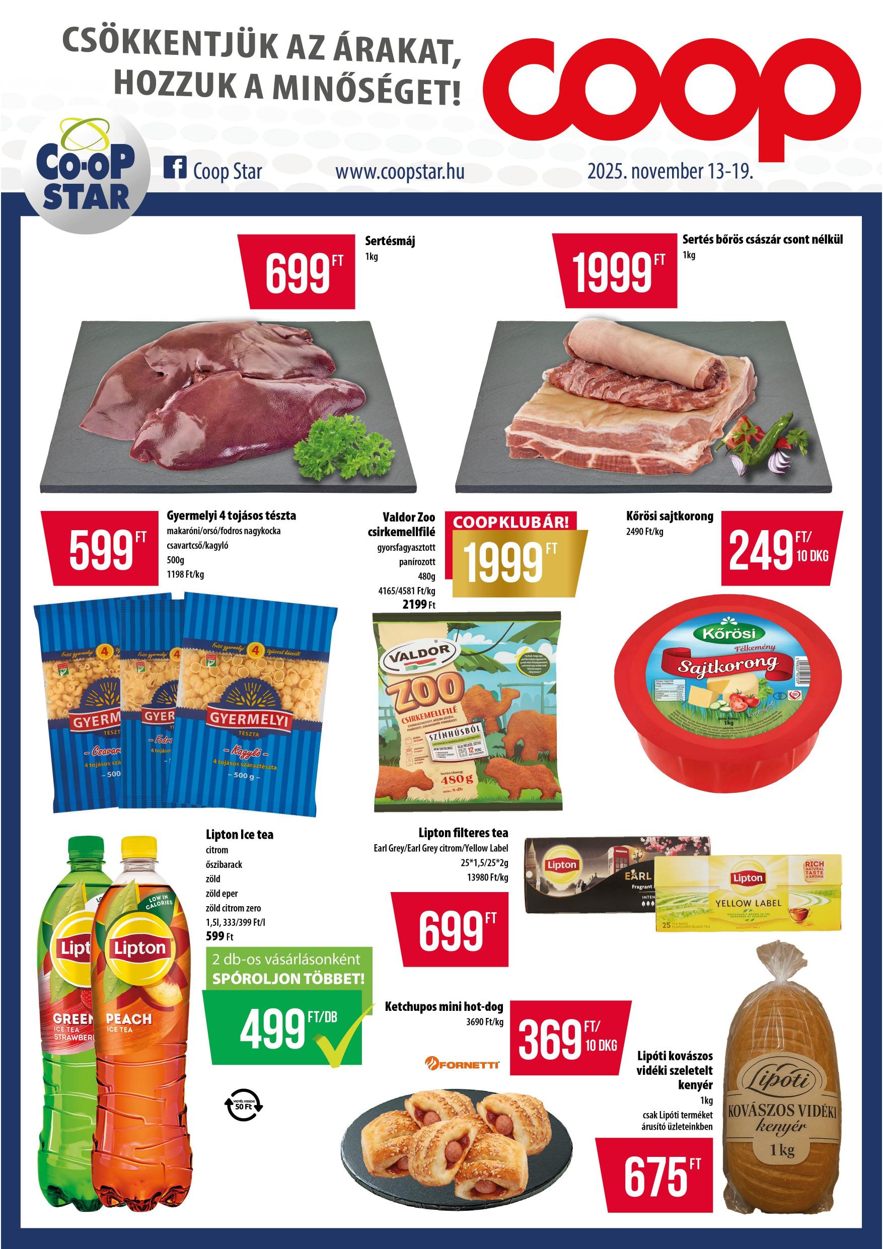 COOP Star akciós újság od 13. 11. 2025 do 19. 11. 2025