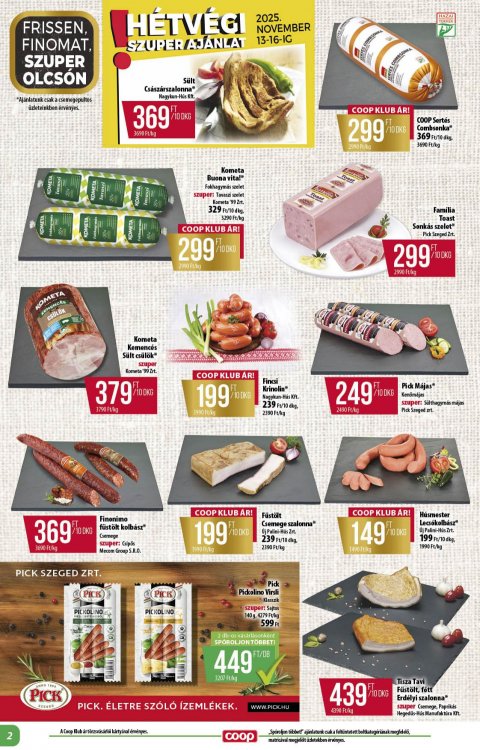 COOP Alföld akciós újság