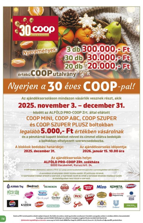 COOP Alföld akciós újság