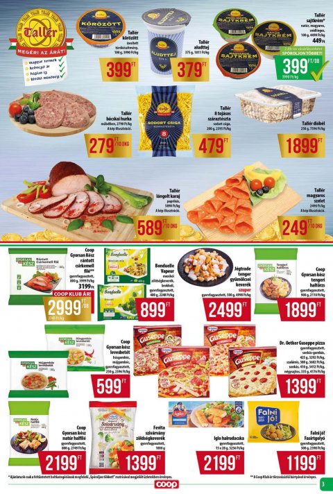 COOP Tisza akciós újság