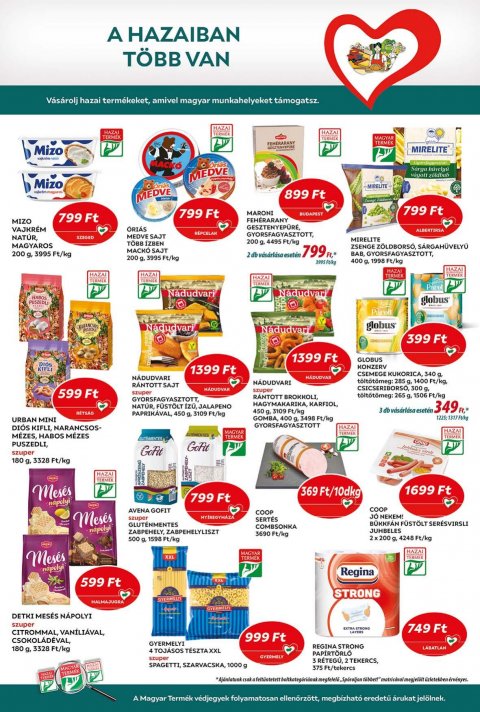 COOP Tisza akciós újság