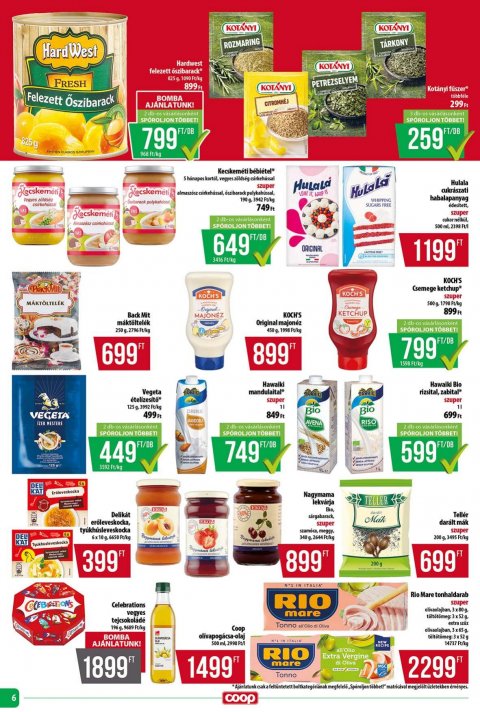 COOP Tisza akciós újság