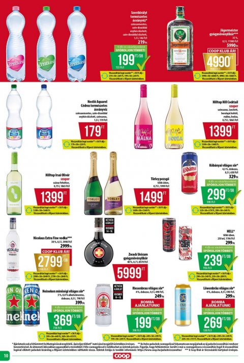 COOP Tisza akciós újság