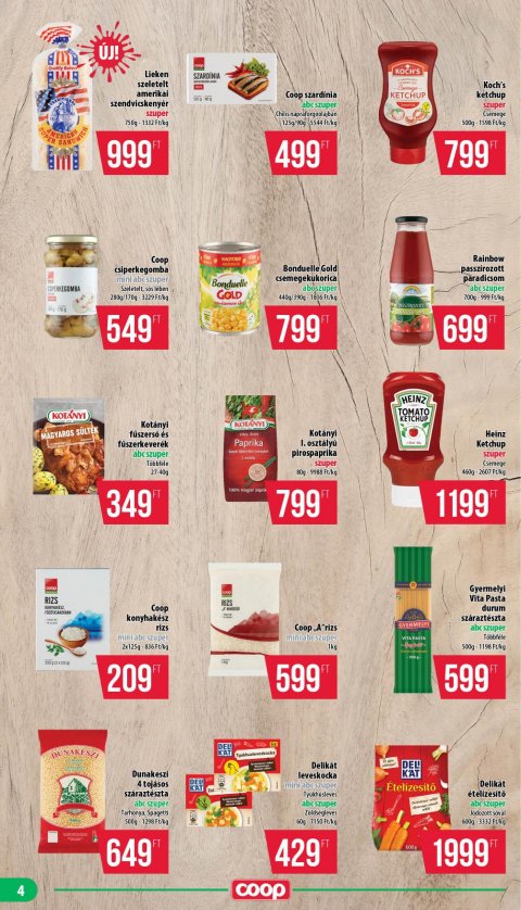 COOP Nyírzem akciós újság