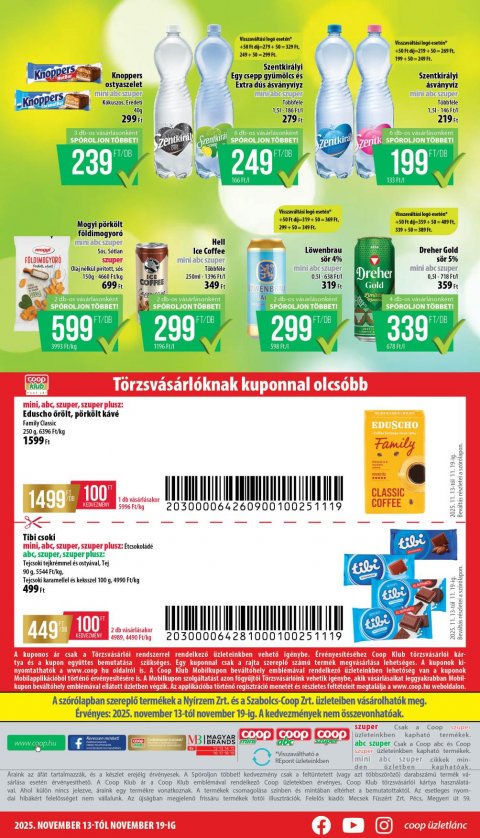 COOP Nyírzem akciós újság