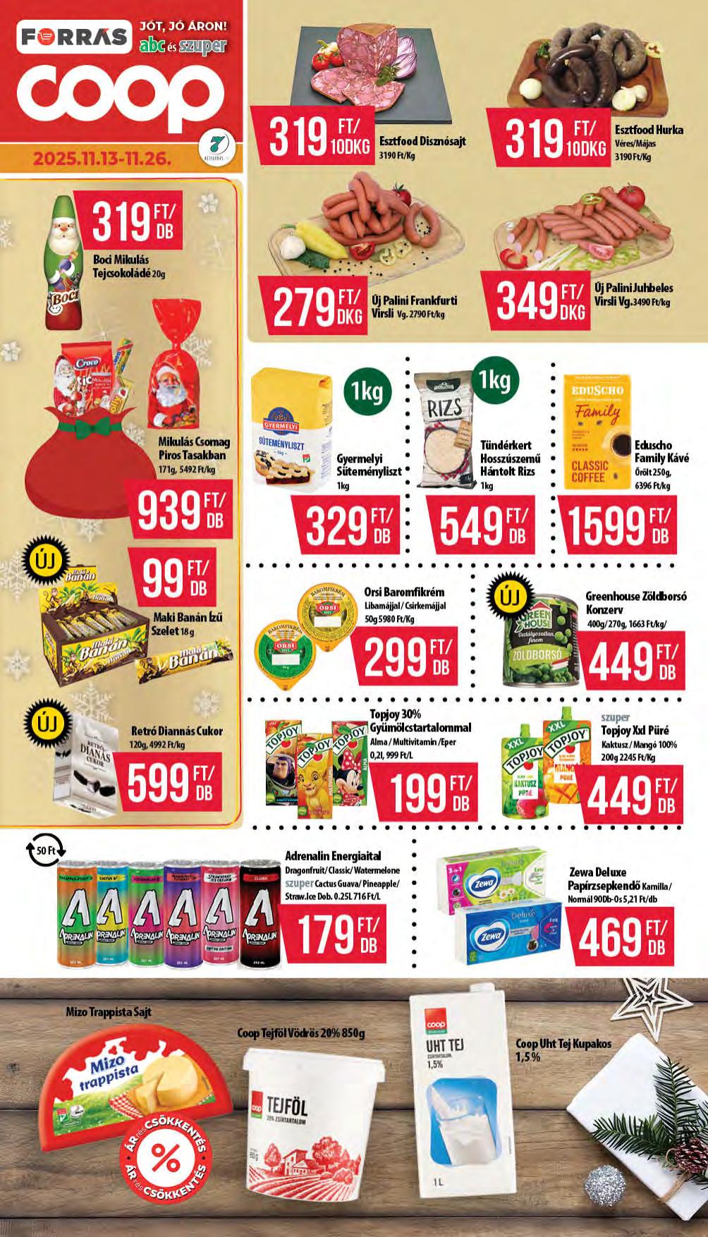 COOP Hétforrás akciós újság od 13. 11. 2025 do 26. 11. 2025