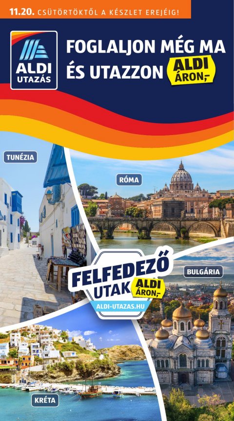 ALDI Utazás akciós újság