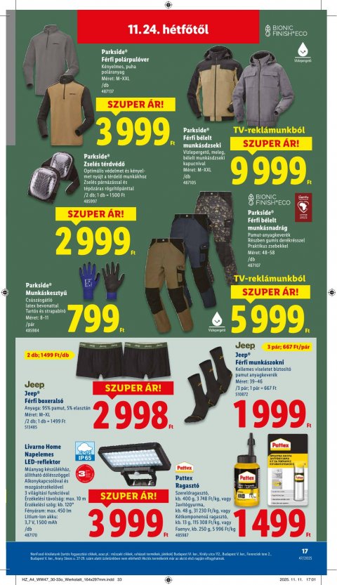 LIDL Nonfood akciós újság