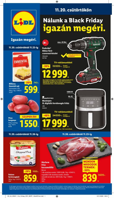 LIDL akciós újság