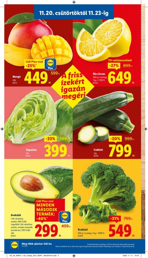 LIDL akciós újság