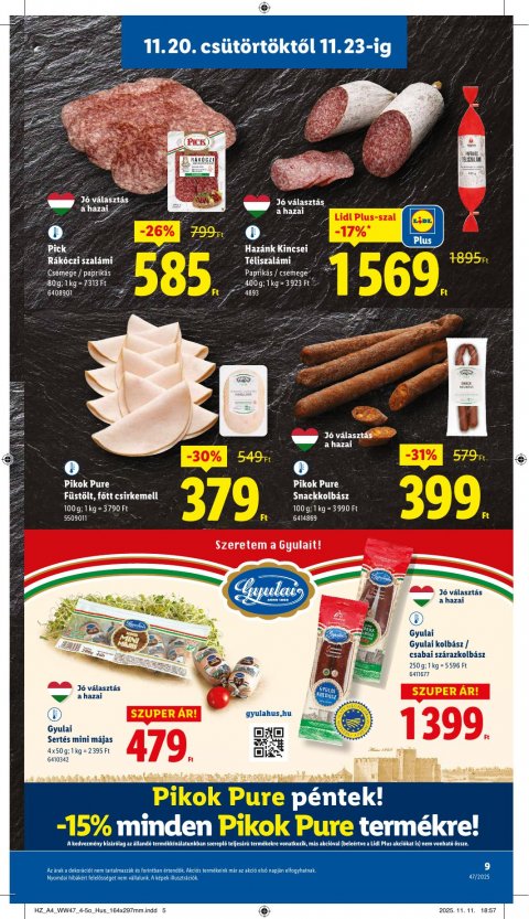 LIDL akciós újság