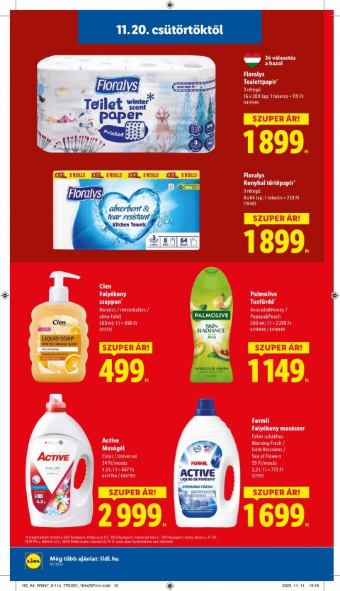 LIDL akciós újság