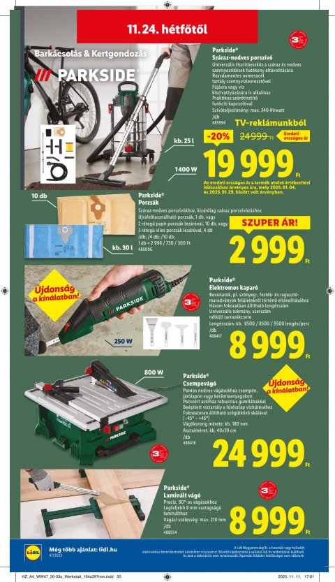 LIDL akciós újság