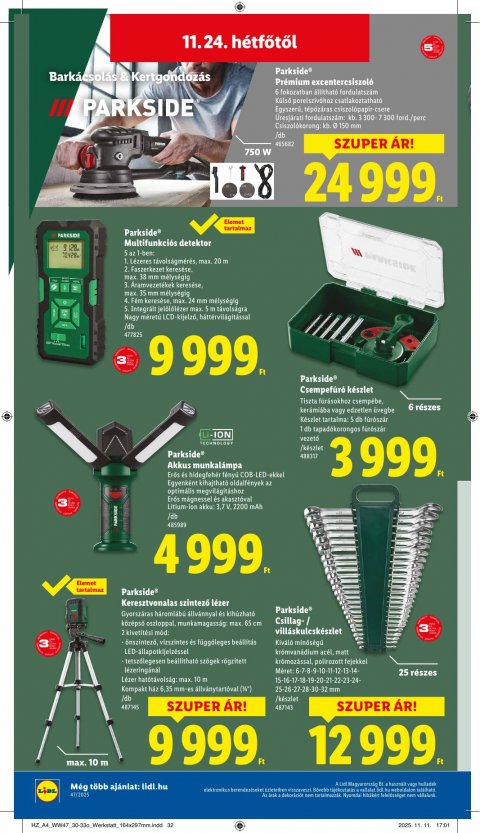 LIDL akciós újság