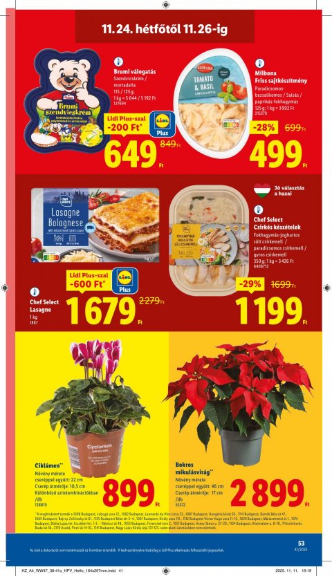 LIDL akciós újság
