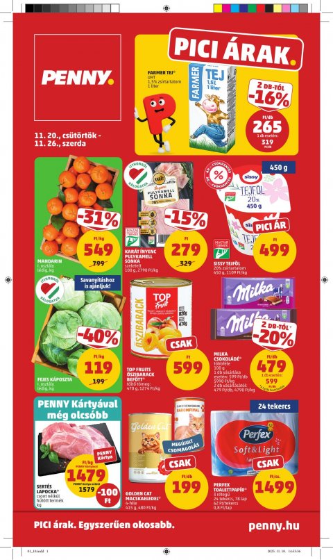 PENNY akciós újság od 20. 11. 2025 do 26. 11. 2025
