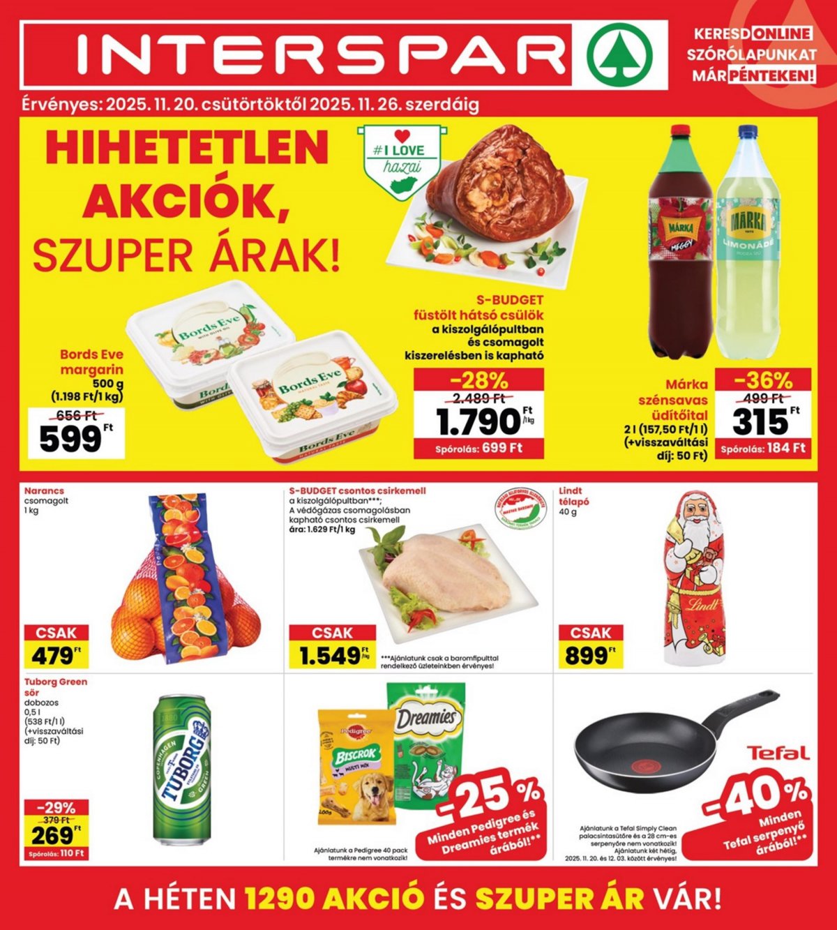 INTERSPAR akciós újság od 20. 11. 2025 do 26. 11. 2025