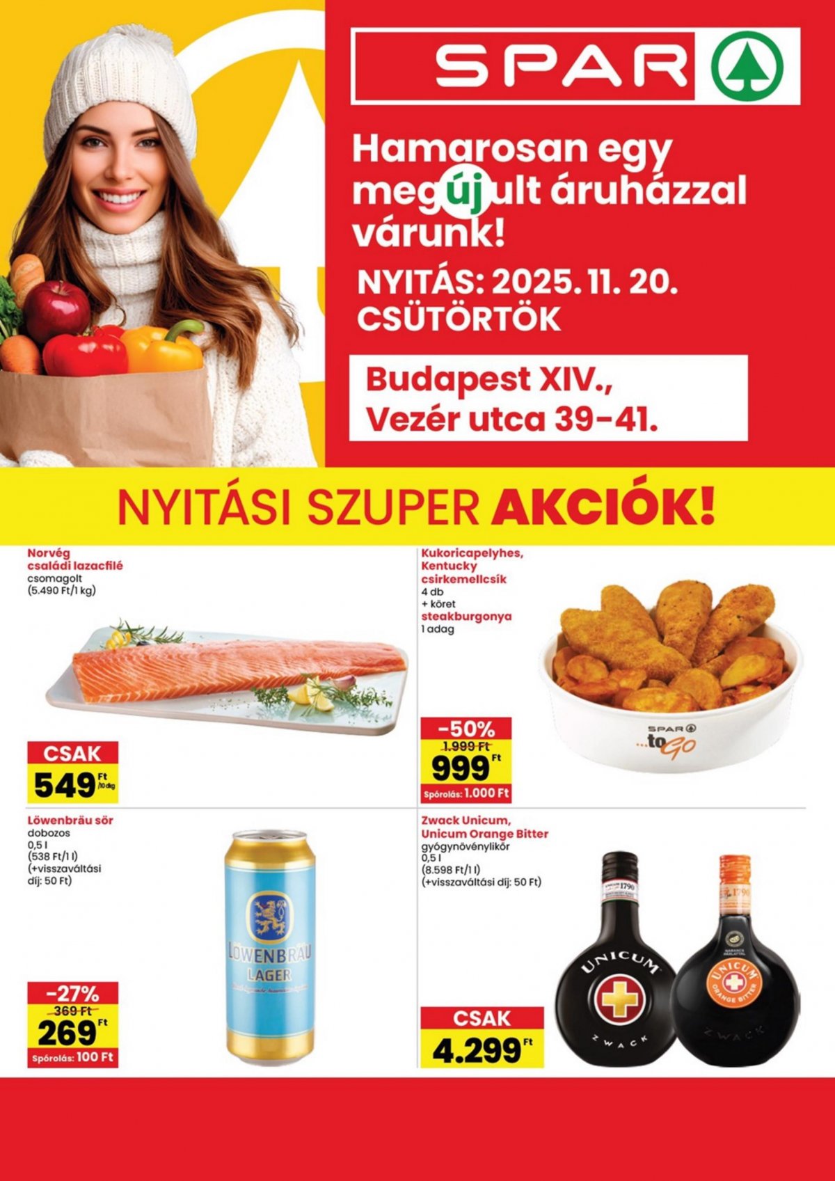SPAR BP Vezér P. u. megújulás akciós újság od 20. 11. 2025 do 26. 11. 2025