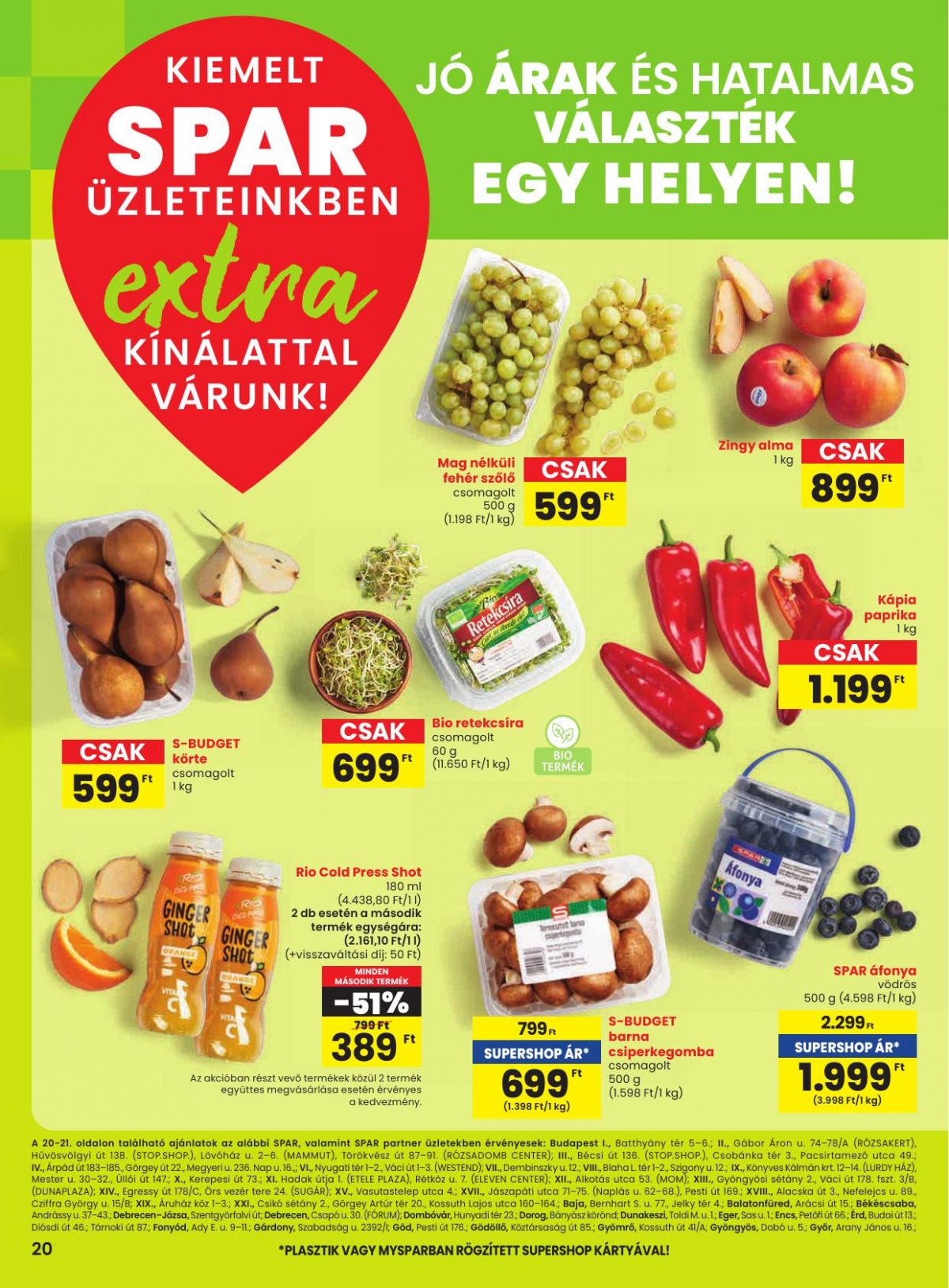 SPAR Extra akciós újság od 20. 11. 2025 do 26. 11. 2025