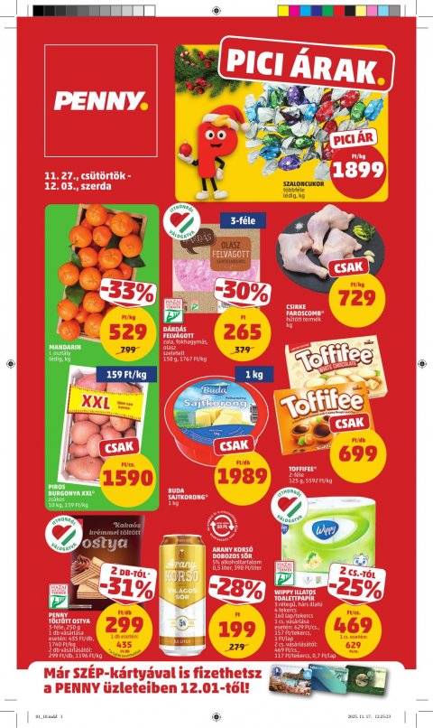 PENNY akciós újság od 27. 11. 2025 do 3. 12. 2025