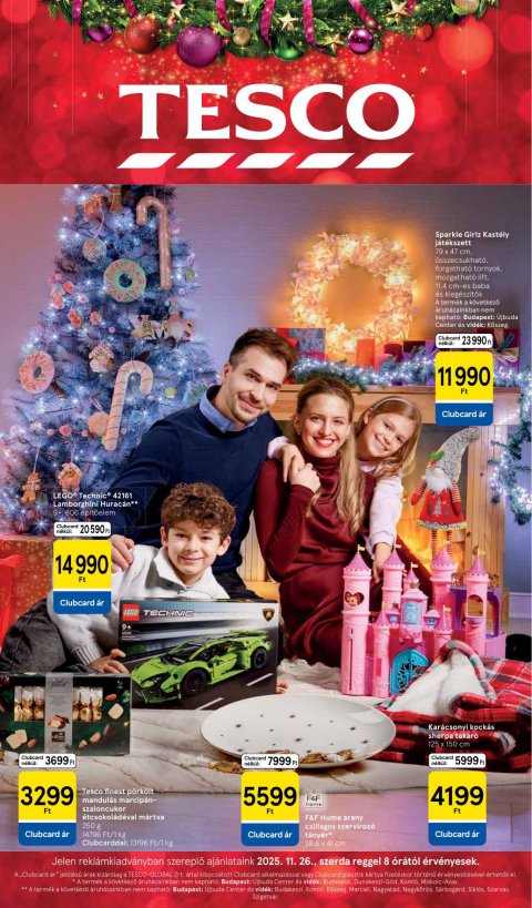 TESCO Ünnepi katalógus akciós újság od 26. 11. 2025 do 26. 11. 2025