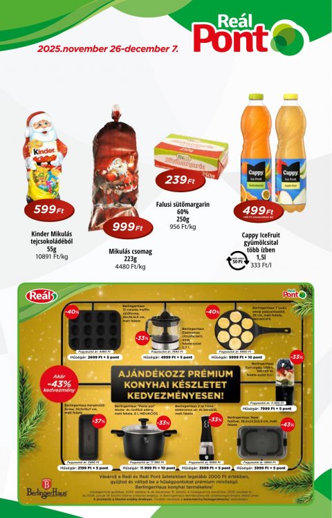 REAL Pont akciós újság od 26. 11. 2025 do 7. 12. 2025