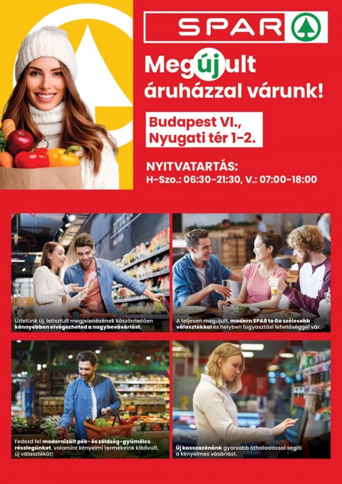 SPAR Bp. Nyugati tér megújulás akciós újság od 4. 12. 2025 do 10. 12. 2025
