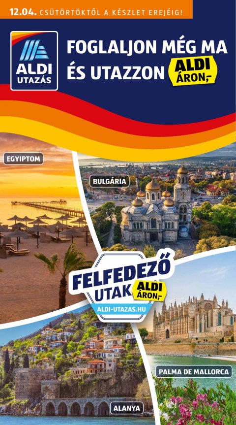 ALDI Utazás akciós újság od 4. 12. 2025 do 4. 12. 2025