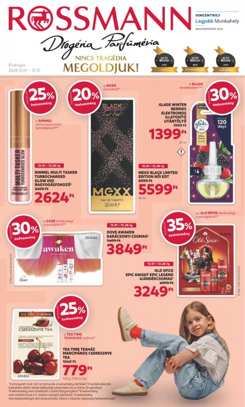 ROSSMANN akciós újság od 1. 12. 2025 do 12. 12. 2025