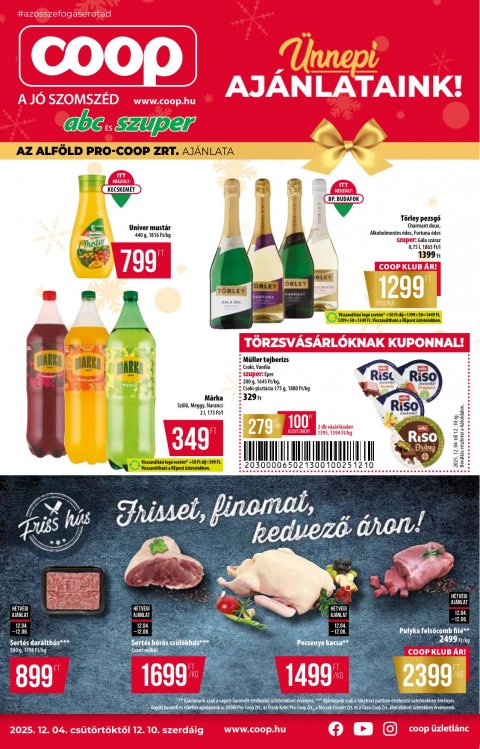 COOP Alföld akciós újság