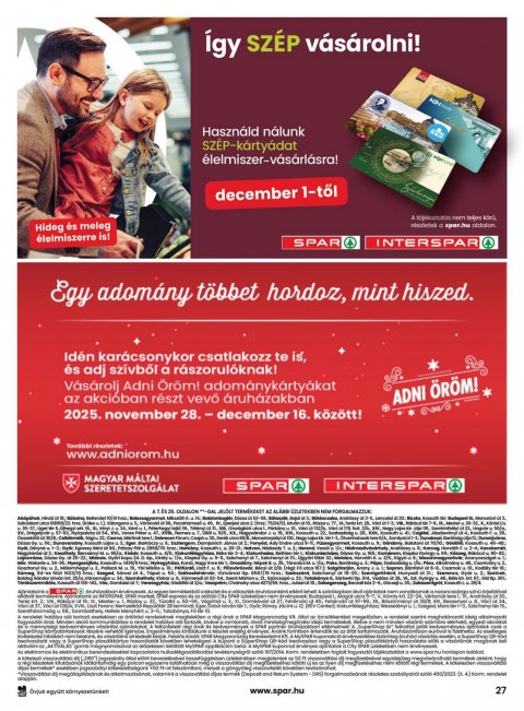 SPAR akciós újság