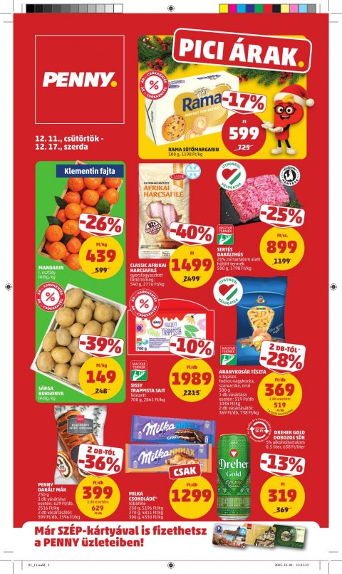 PENNY akciós újság od 11. 12. 2025 do 17. 12. 2025