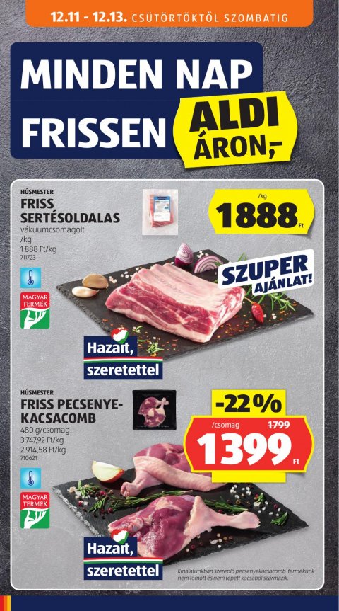 ALDI akciós újság