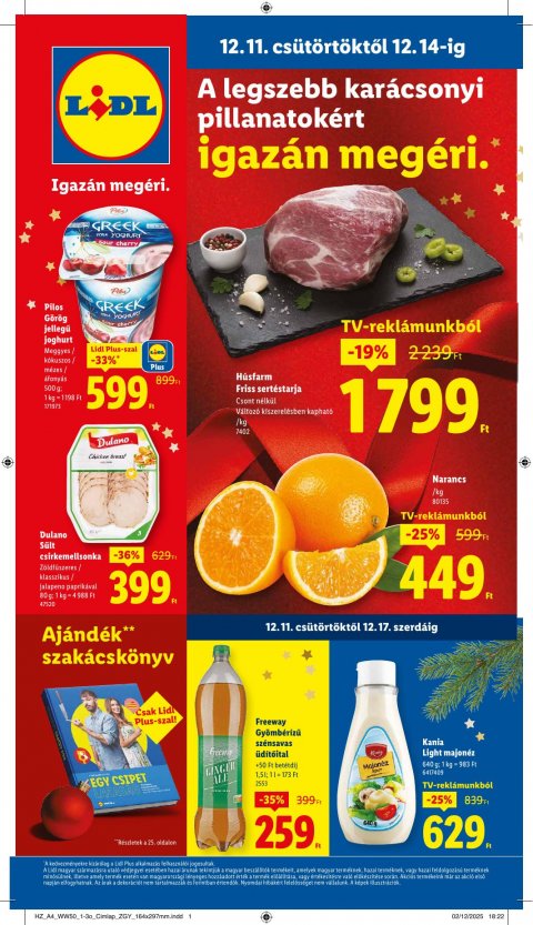 LIDL akciós újság od 11. 12. 2025 do 17. 12. 2025