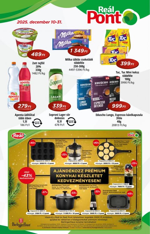 REAL Pont akciós újság od 10. 12. 2025 do 31. 12. 2025