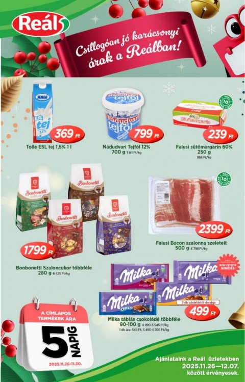 REAL Országos akciós újság od 10. 12. 2025 do 31. 12. 2025