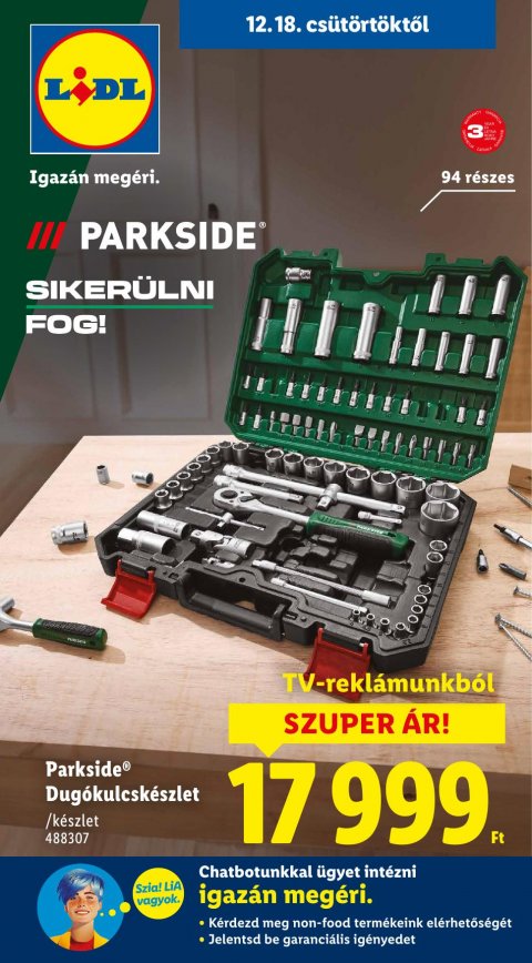 LIDL Nonfood akciós újság od 18. 12. 2025 do 18. 12. 2025