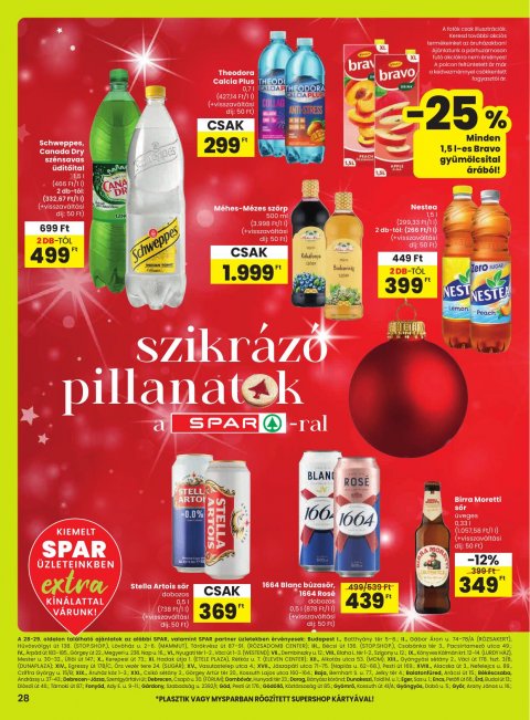 SPAR Extra akciós újság od 18. 12. 2025 do 27. 12. 2025