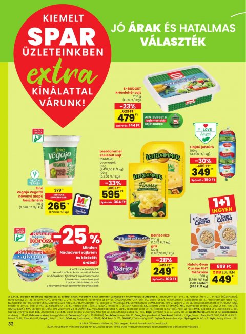 SPAR Extra akciós újság